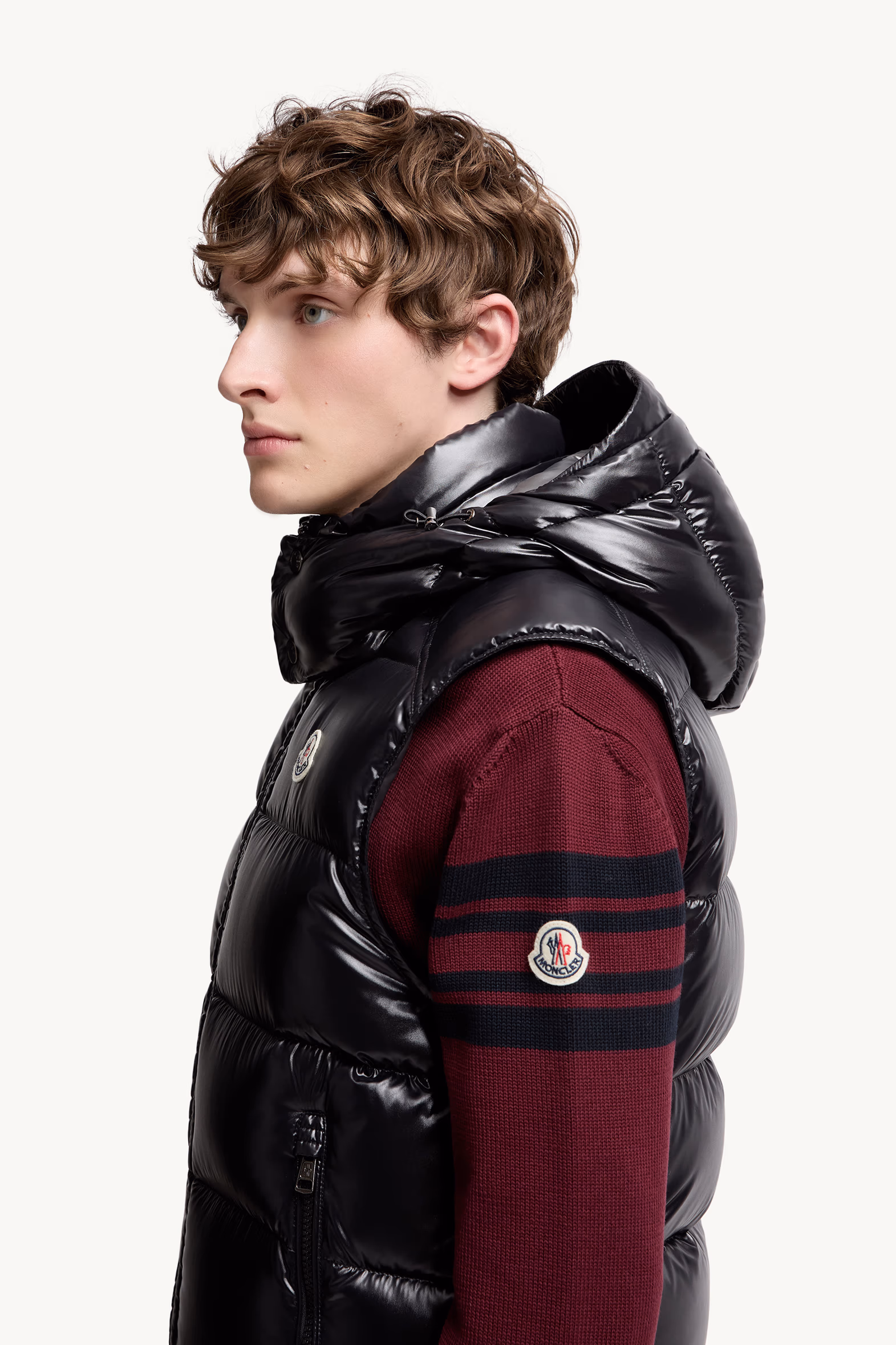 Bormes Hooded Down Vest Men Black Moncler 4